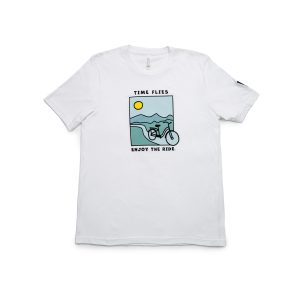 Retro Bike Time Flies Adult Unisex Shirt