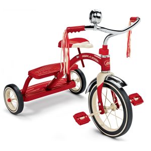 Classic Red Dual Deck Tricycle