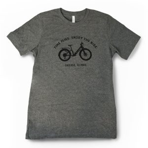 Adult Shirt Gray Flyer Bike XL